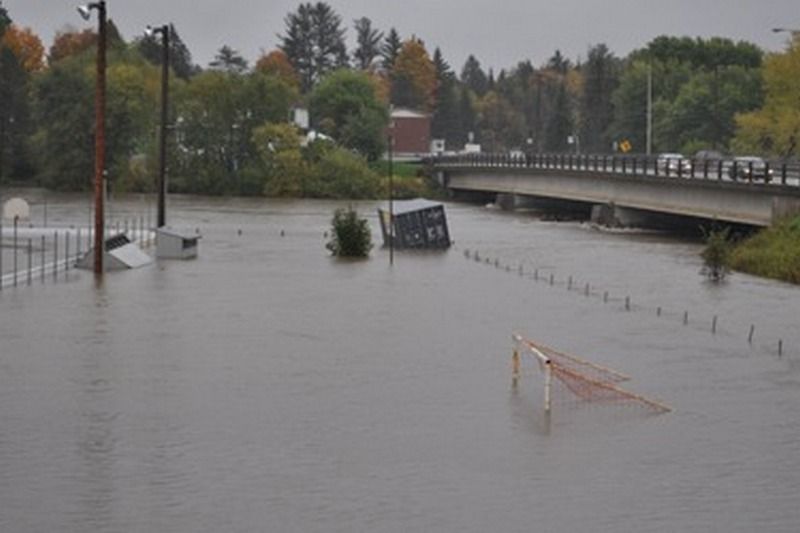 Inondation :  950 000 $ pour soutenir deux MRC en Estrie